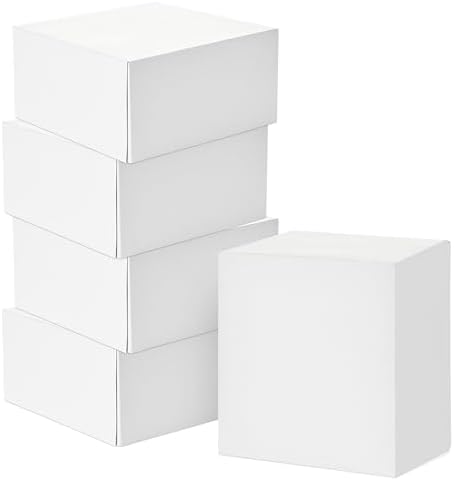 Hallmark 8 Inch Square Gift Boxes with Lids 5-Pack
