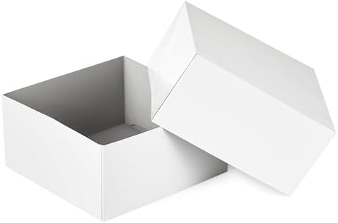 Hallmark 8 Inch Square Gift Boxes with Lids 5-Pack