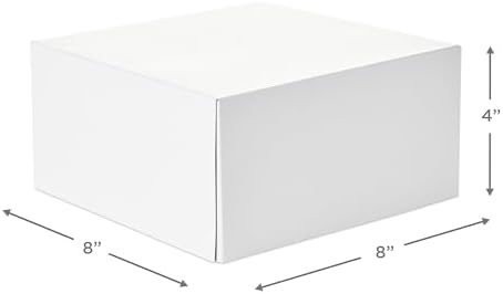 Hallmark 8 Inch Square Gift Boxes with Lids 5-Pack