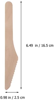 IMIKEYA 18-Piece Brown Kraft Paper Cutlery Set