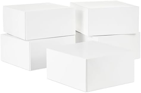 Hallmark 8 Inch Square Gift Boxes with Lids 5-Pack