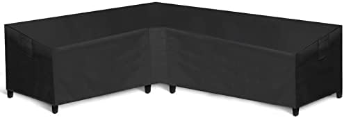 WLEAFJ L-Shaped Sectional Sofa Cover Waterproof Heavy Duty