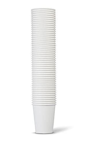 Amazon Basics 8 oz Paper Coffee Cups 1000 Count Pack of 1 White