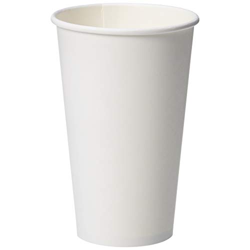 Amazon Basics Compostable Coffee Cups 16 Ounces 500 Count White