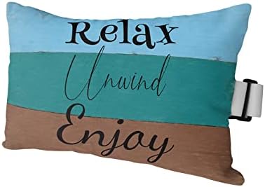 ZFUNCING Farmhouse Rustic Wooden Plank Pillow for Recliner Chair
