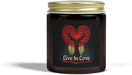 Live in Love Scented Candle for Valentines Day