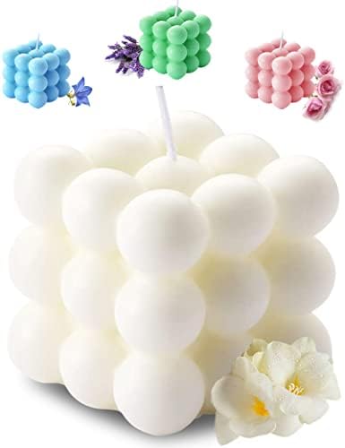 Scented Bubble Cube Candles with Freesia Scent
