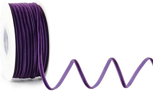 MAYREEL Purple Velvet Ribbon 18 Inch 50 Yards