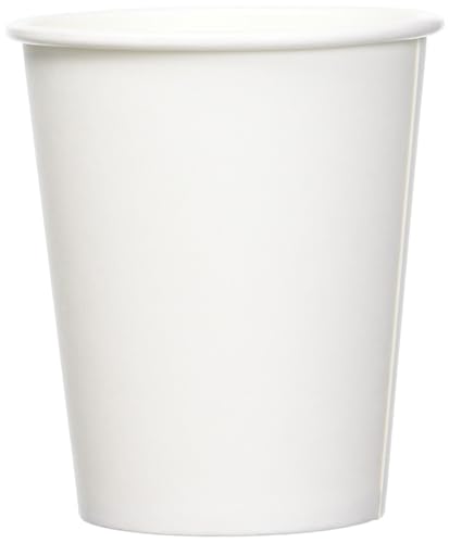 Amazon Basics 8 oz Paper Coffee Cups 1000 Count Pack of 1 White