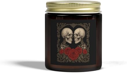 Romantic Skull Scented Candles for Gothic Home Decor 1