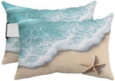 Ocean Outdoor Head Pillows for Recliner Lounge Chair Pack of 2