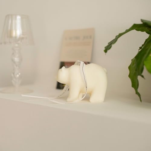 Polar Bear Scented Candle with Floral Aroma