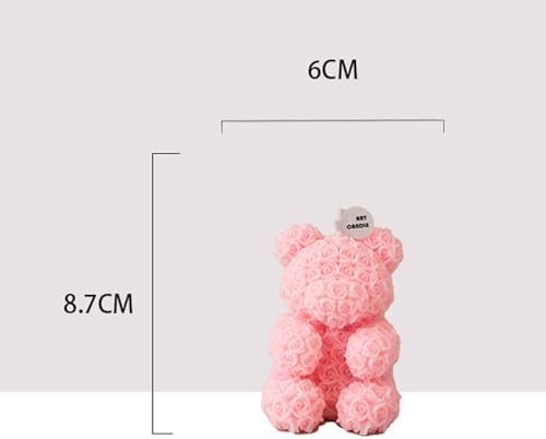 T-shin Pink Bear Shape Soy Wax Aroma Candle