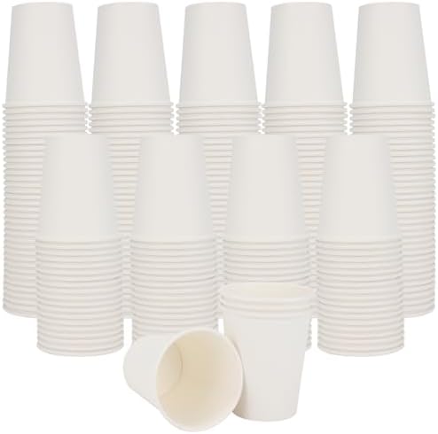 120 Pack 8 Oz Paper Cups for Coffee Juice Tea Parties Travel