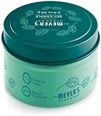Mrs Meyers Clean Day Mint Soy Candle 12 Hour Burn