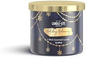 Holiday Hideaway Scented Candles 14 Oz 3-Wick Jar