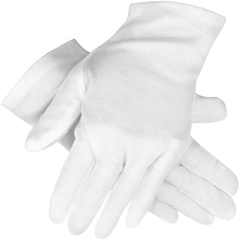 16 Pairs White Cotton Household Gloves for General Use