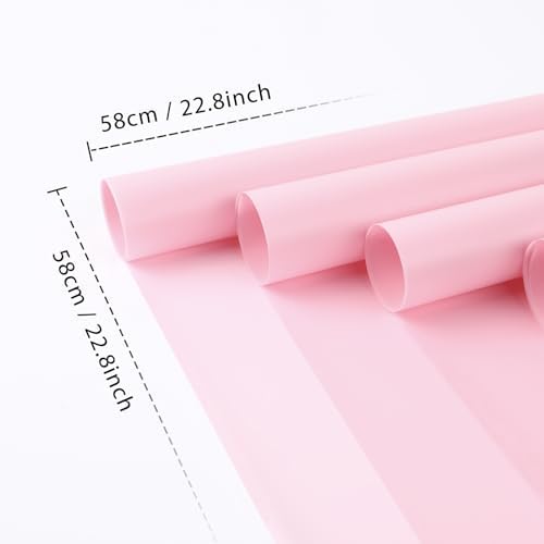 FUHITIM 20 Sheets Waterproof Flower Wrap Paper - Pink