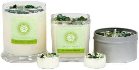 Heart Chakra Candle Set of 6 - Aromatherapy Soy Candles