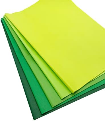 Green St Patricks Day Tissue Paper for Wrapping 100 Sheets 15x20