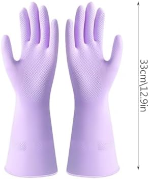 3 Pair Dishwashing Gloves Longer Thicker Rubber Gloves