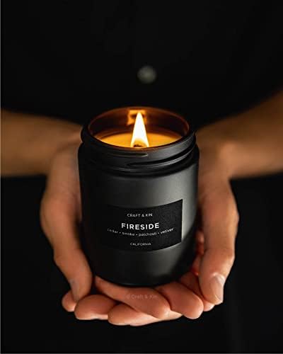 Craft Kin Smokey Fireside Candle for Men