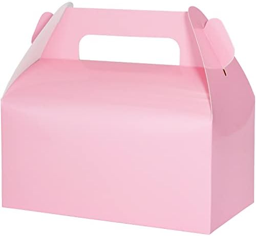 UnicoPak 30 Pack Pink Gable Treat Boxes