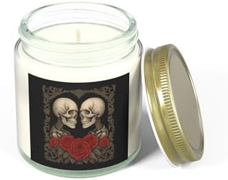 Romantic Skull Scented Candles for Halloween Decor