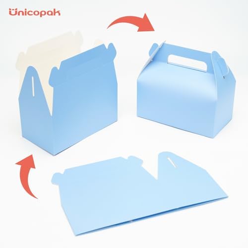 UnicoPak 30 Pack Pastel Gable Treat Boxes