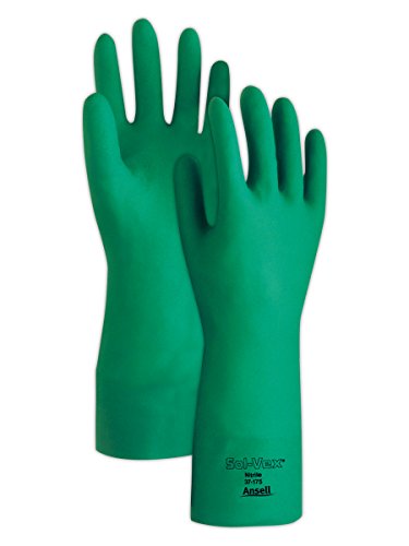 Ansell Sol-Vex Nitrile Gloves Size 10 Green Pack of 12