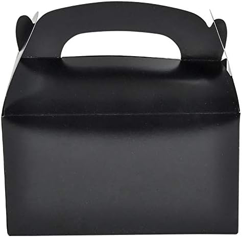 The Dreidel Company Gable Treat Boxes 12 Pack Black