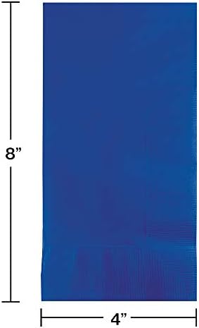 Creative Converting 100 Count 2 Ply Cobalt Blue Dinner Napkins