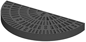 15x30 Half Circle Heavy Duty Fountain Basin Grate - Black Rustproof Waterproof