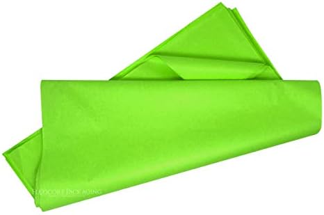Flexicore Packaging Lime Green Wrapping Tissue Paper 15x20 10 Sheets