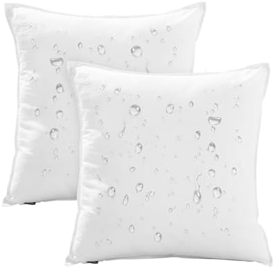 Deconovo Waterproof Outdoor Pillow Inserts Set of 2