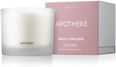 Apotheke 3-Wick Soy Candle - Santal Rock Rose 26 Oz