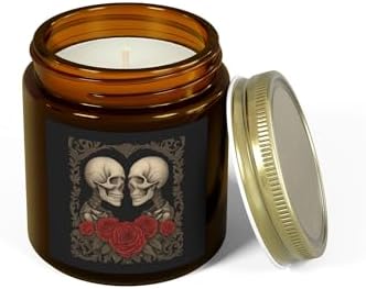 Romantic Skull Scented Candles for Gothic Home Decor 1