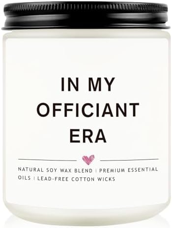 Wedding Officiant Gift 7 Oz Lavender Candle