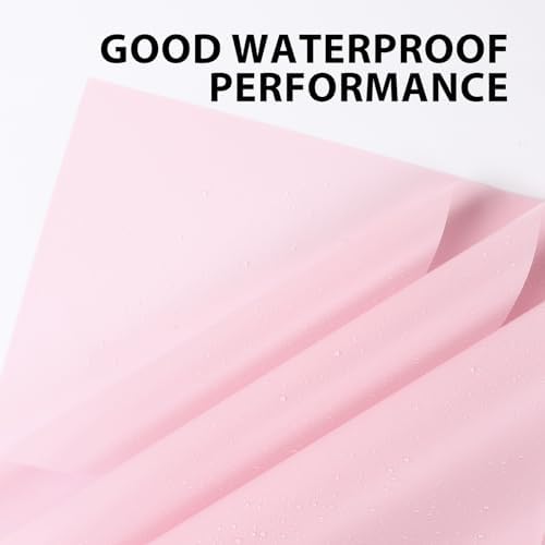 FUHITIM 20 Sheets Waterproof Flower Wrap Paper - Pink