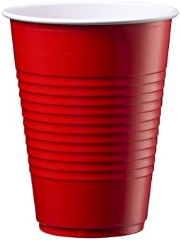 Comfy Package 240 Count Disposable Red Cups 16 oz