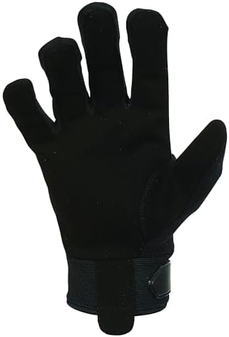 Ironton Mens Work Gloves 2 Pairs Black Gray Medium