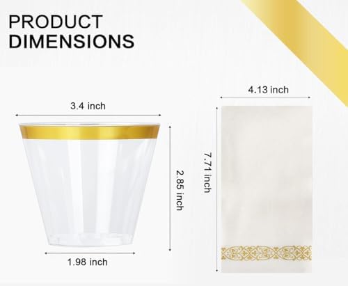 M MCIRCO 175 Piece Gold Dinnerware Set