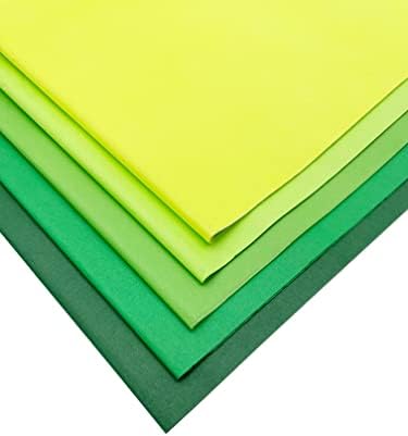 Green St Patricks Day Tissue Paper for Wrapping 100 Sheets 15x20