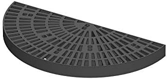 Custom Pro 24x48 Half Circle Fountain Basin Grate - Black