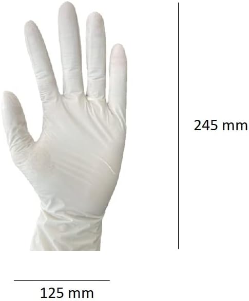 SSG Disposable Hand Protection Gloves 100 PcsBx White Large