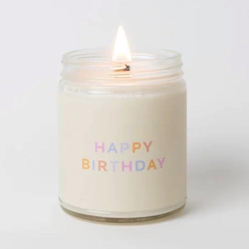 Fontana Celebration Birthday Candle - 9oz Natural Scented Candle