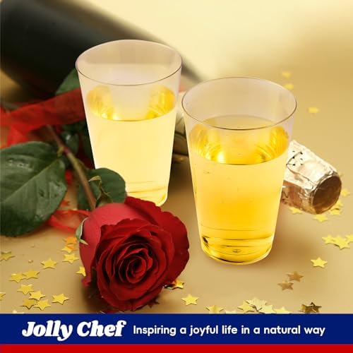 JOLLY CHEF 12 oz Clear Plastic Cups 100 Pack
