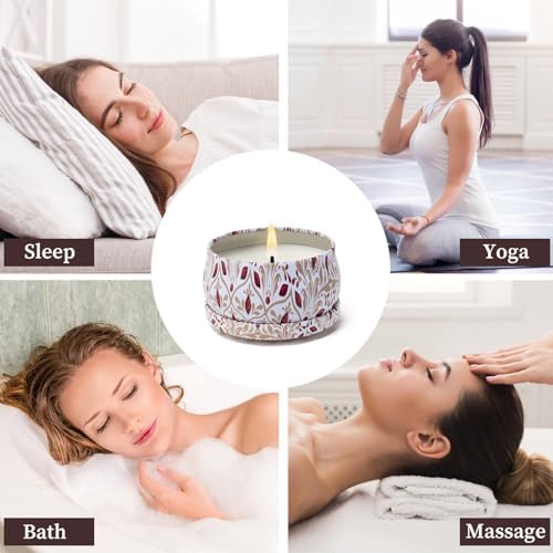 AGOL Aromatherapy Candles 2 Pack Natural Floral Cherry Vanilla Set