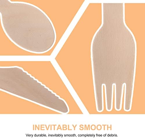 IMIKEYA 18-Piece Brown Kraft Paper Cutlery Set