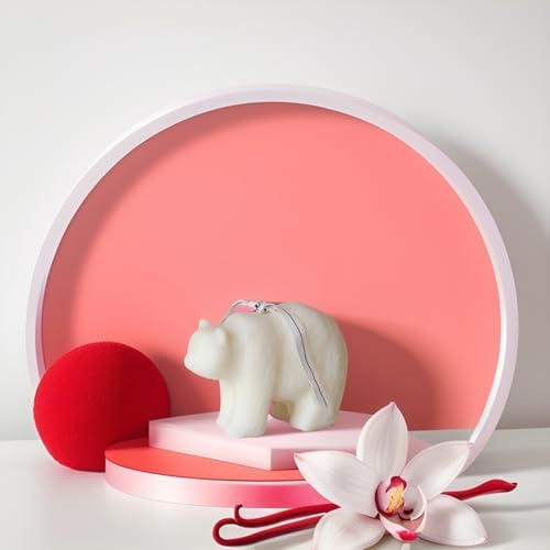 Polar Bear Scented Candle with Floral Aroma